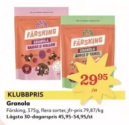 Hemköp Granola erbjuda