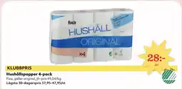 Hemköp Hushållspapper 4-pack erbjuda