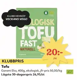 Hemköp Tofu erbjuda