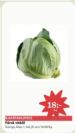 Hemköp Färsk vitkål erbjuda