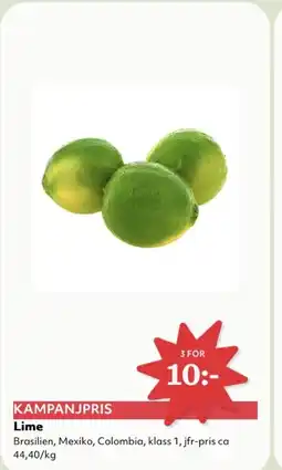 Hemköp Lime erbjuda