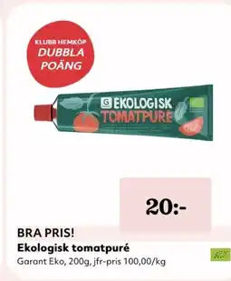Hemköp Ekologisk tomatpuré erbjuda