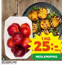Coop NEKTARINER I KORG erbjuda