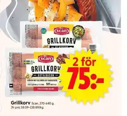 ICA Supermarket Grillkorv Scan. erbjuda