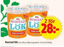 ICA Supermarket Rostad lök erbjuda