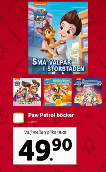Lidl Paw Patrol böcker erbjuda
