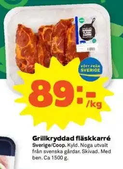 Stora Coop Grillkryddad fläskkarré erbjuda