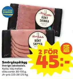 Stora Coop Smörgåspålägg erbjuda