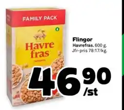 Stora Coop Flingor Havrefras erbjuda