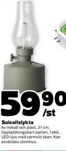 Stora Coop Solcellslykta erbjuda