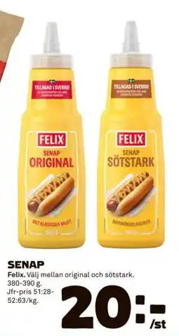 Coop FELIX Senap erbjuda