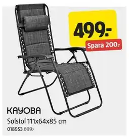Jula Solstol 111x64x85 cm erbjuda