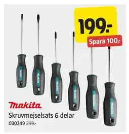 Jula Skruvmejselsats 6 delar erbjuda