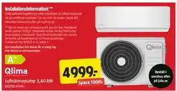 Jula Luftvärmepump 3,40 kW erbjuda