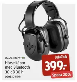 Jula Hörselkåpor med Bluetooth 30 dB 30 h erbjuda