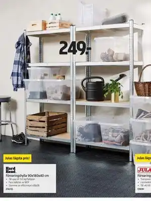 Jula Förvaringshylla 90x180x40 cm erbjuda