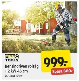 Jula Bensindriven röjsåg 1,2 kW 45 cm erbjuda