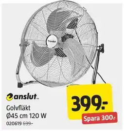 Jula Golvfläkt Ø45 cm 120 W erbjuda
