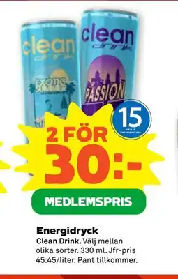 Stora Coop Energidryck erbjuda
