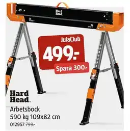 Jula Arbetsbock 590 kg 109x82 cm erbjuda