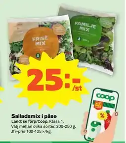 Stora Coop Salladsmix i påse erbjuda