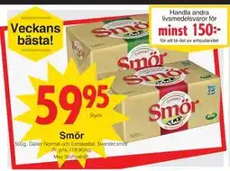 Matöppet Smör erbjuda