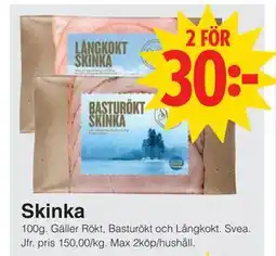 Matöppet Skinka erbjuda