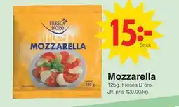 Matöppet Mozzarella erbjuda