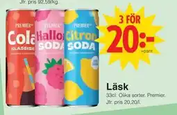 Matöppet Läsk erbjuda