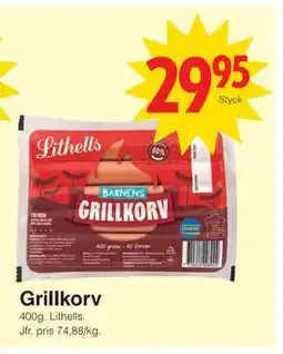 Matöppet Grillkorv erbjuda