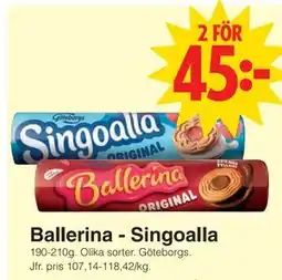 Matöppet Ballerina - Singoalla erbjuda