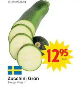 Matöppet Zucchini Grön erbjuda