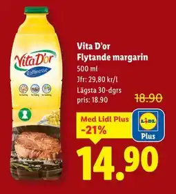 Lidl Vita D’or Flytande margarin erbjuda