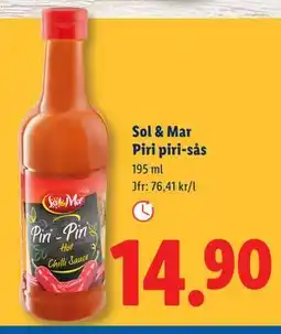 Lidl Sol & Mar Piri piri-sås erbjuda