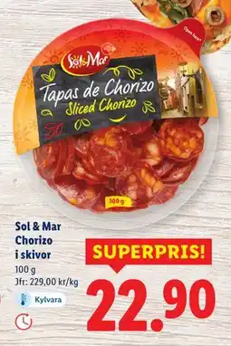 Lidl Sol & Mar Chorizo i skivor erbjuda