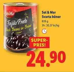 Lidl Sol & Mar Svarta bönor erbjuda