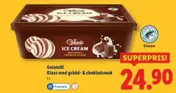 Lidl Gelatelli Glass med grädd- & chokladsmak erbjuda