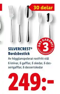Lidl SILVERCREST Bordsbestick erbjuda