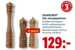 Lidl SILVERCREST Salt- och pepparkvarn erbjuda