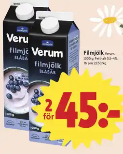 ICA Nära VERUM Filmjölk erbjuda