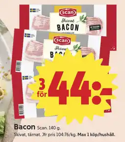 ICA Nära SCAN Bacon erbjuda