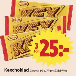 ICA Nära CLOETTA Kexchoklad erbjuda