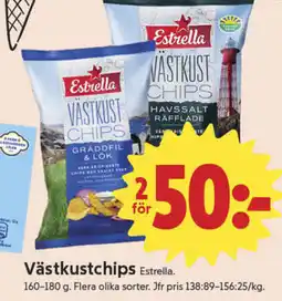 ICA Nära ESTRELLA Västkustchips erbjuda