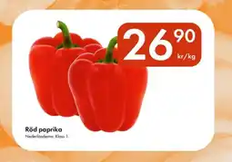 Snabbgross Röd paprika erbjuda