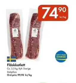 Snabbgross Fläskkotlett erbjuda