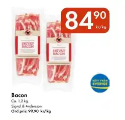 Snabbgross Bacon erbjuda
