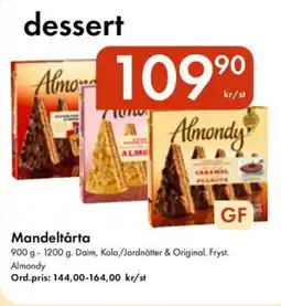 Snabbgross ALMONDY Mandeltårta erbjuda