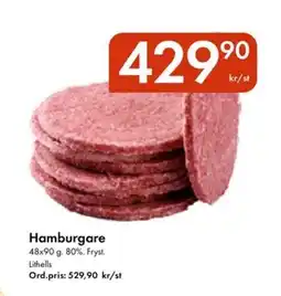 Snabbgross Hamburgare erbjuda