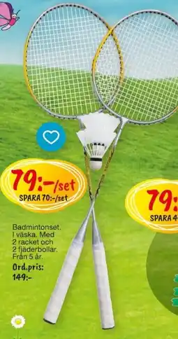 Leklust Badmintonset erbjuda