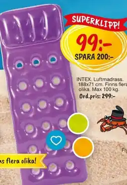 Leklust INTEX Luftmadrass erbjuda